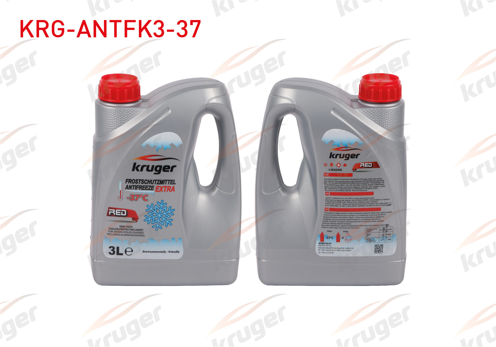 Kırmızı Antifriz Organik 3 Litre