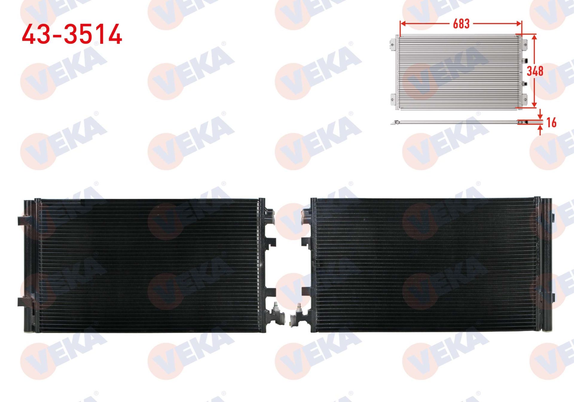 Megane 3 Fluence Klima Radyatörü [921000005R - 921100001R]