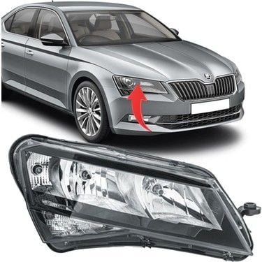 Skoda SuperB Sağ Ön Far [3V1941016]