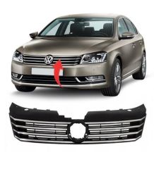 Vw Passat B7 Ön Panjur Kromlu+Parlak Siyah [3AA853651]