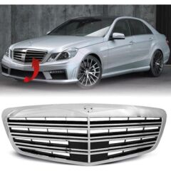 Mercedes S Serisi W221 AMG Ön Panjur (Krom-Siyah) | S65 | 2009–2013